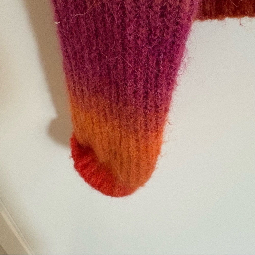 Anthropolgie Maeve Hallie Space-Dyed Cardigan Women’s Wool Blend Size Large - Picture 9 of 13